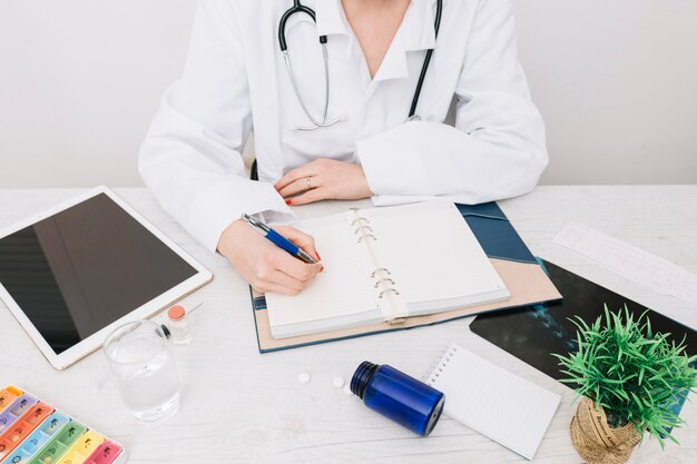 Crop doctor working in office