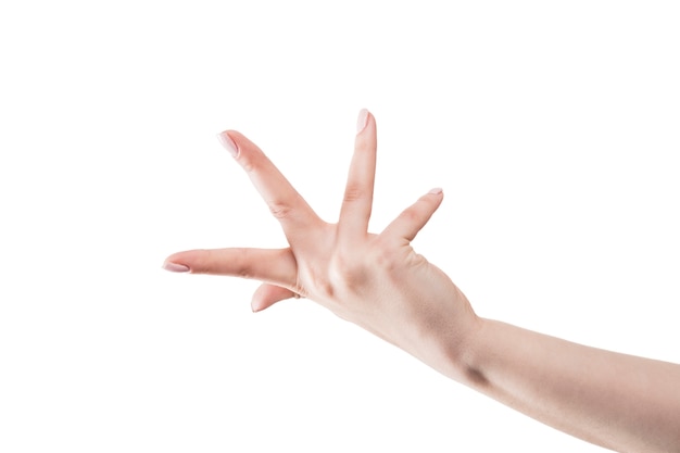 Crop hand gesturing