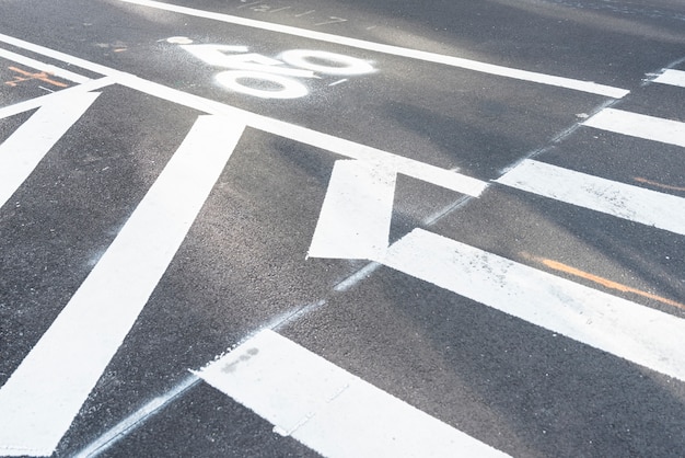 Free photo crosswalks closeup