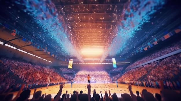 Free photo crowd of people at a sports arena