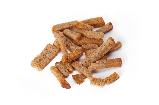 Crumbs of bread croutons