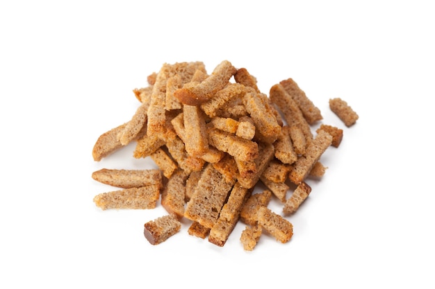 Crumbs of bread croutons