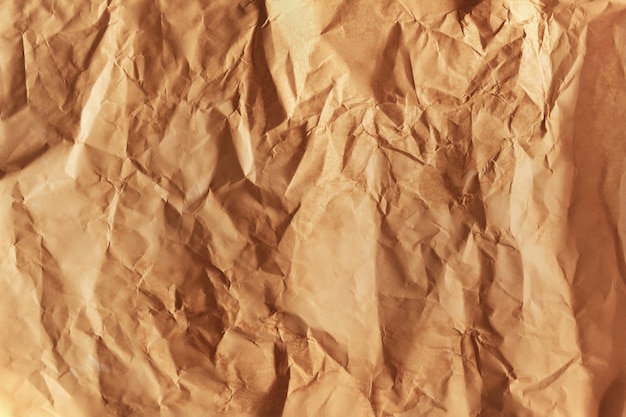 Crumped brown paper