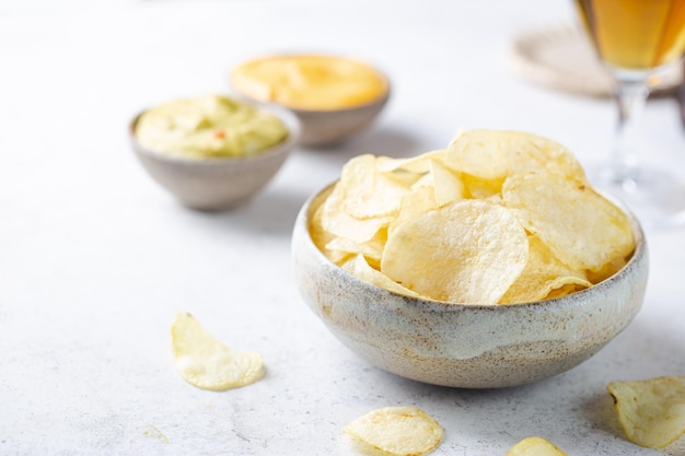 Crunchy delicious potato chips