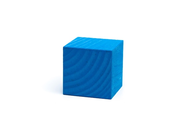 Free photo cube isolated on white background