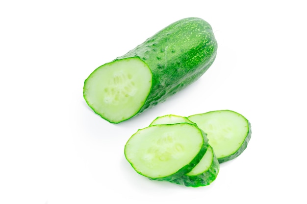 Free photo cucumber isolated