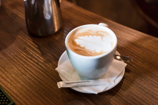 カップ、芳香、コーヒー、カウンター