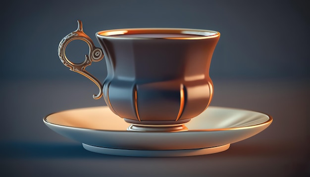 Foto gratuita tazza di caffè nero isolato generativo al