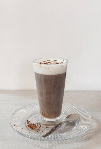 Cup of coffee on table