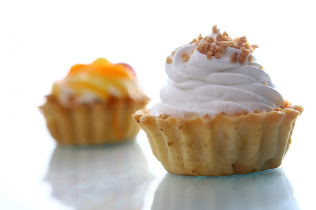 Cupcake with grated chocolate