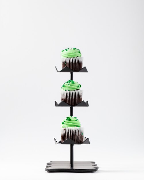 Cupcakes with green creme