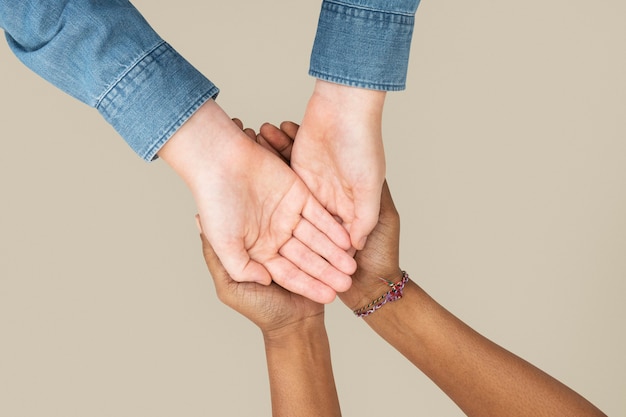 Free photo cupping hands gesture for environment campaign