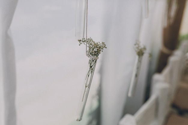 Curtains with flowers