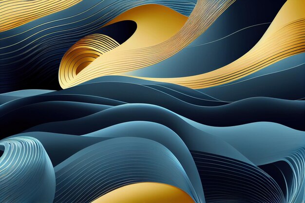 Curvy creative abstract wavy effects color curves flow minimalist luxury stylish trendy colorful wav