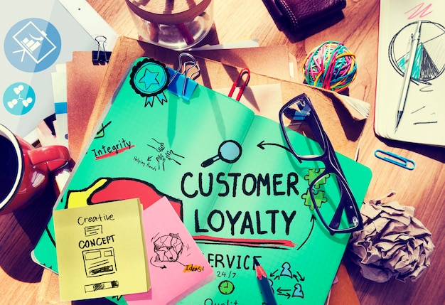 Customer loyalty satisfaction support strategy service concept