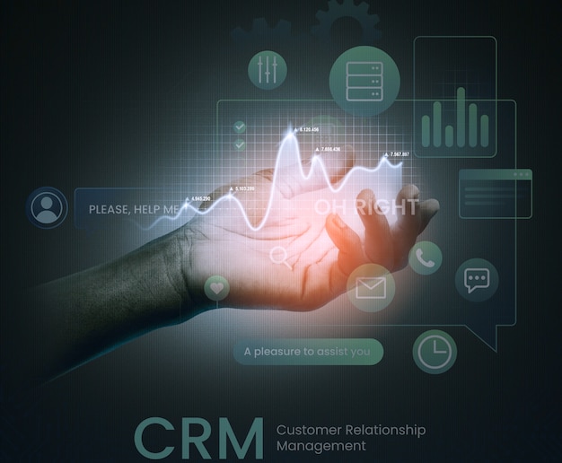 Free Photo customer relationship management concept