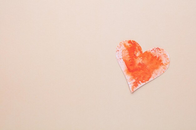 Cut the heart shaped paper, put on a pastel background. valentine's day concepts