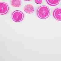 Free photo cut magenta citruses