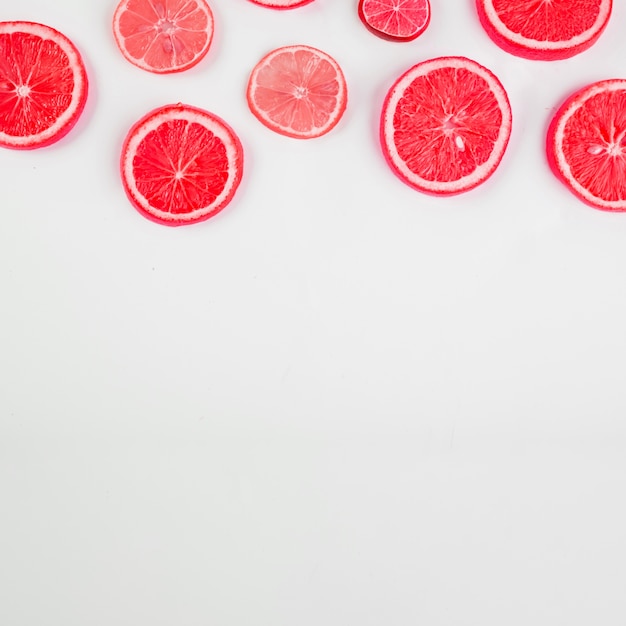 Free photo cut red citruses