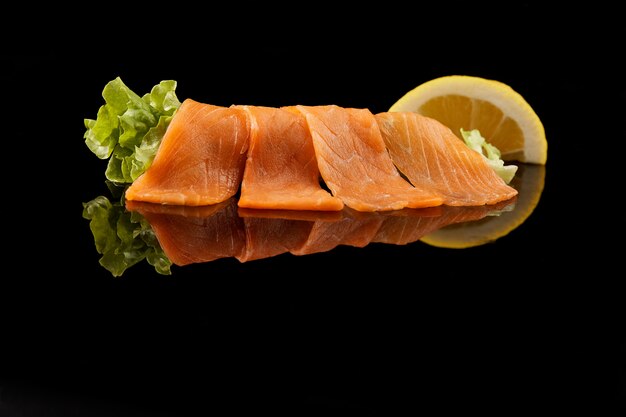 Cut Salmon sliced