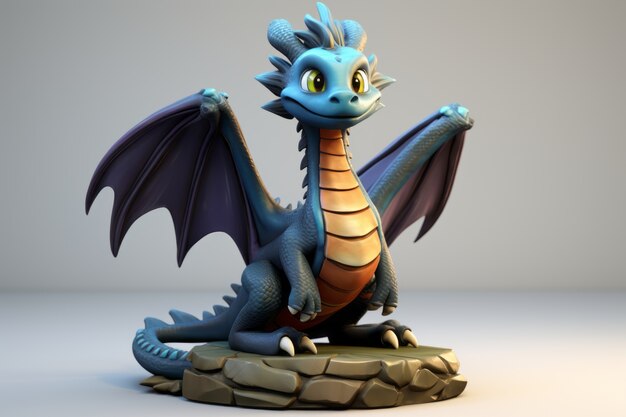 Cute 3d dragon