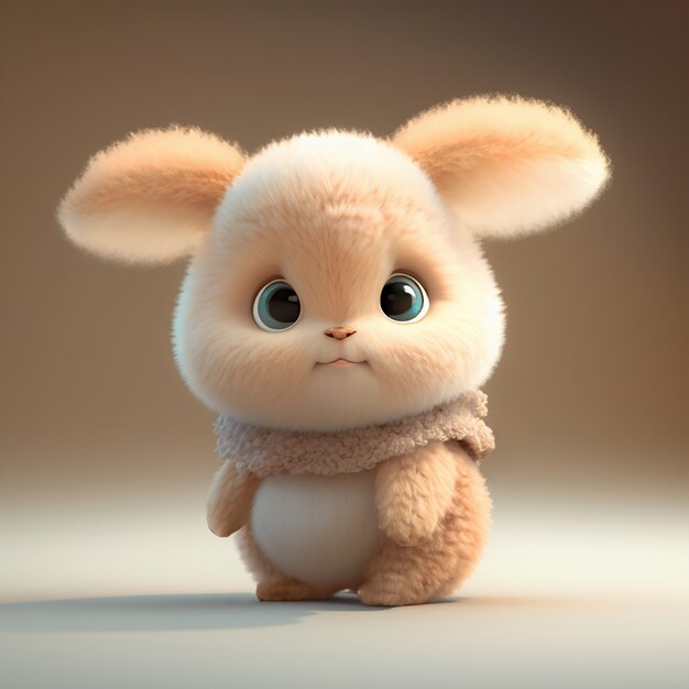 Cute ai generated cartoon bunny