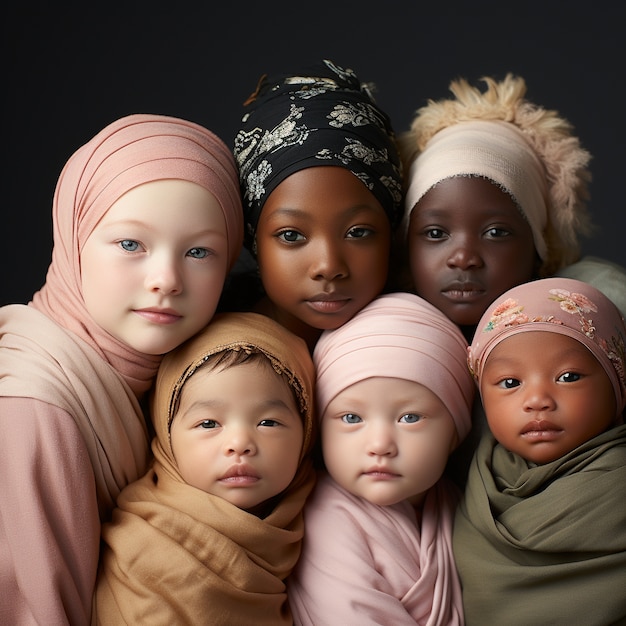 Foto gratuita bambini carini insieme in casa