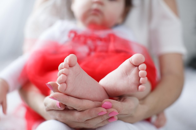 かわいい赤ちゃん生まれの足
