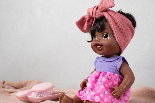 Cute  baby doll for children still life