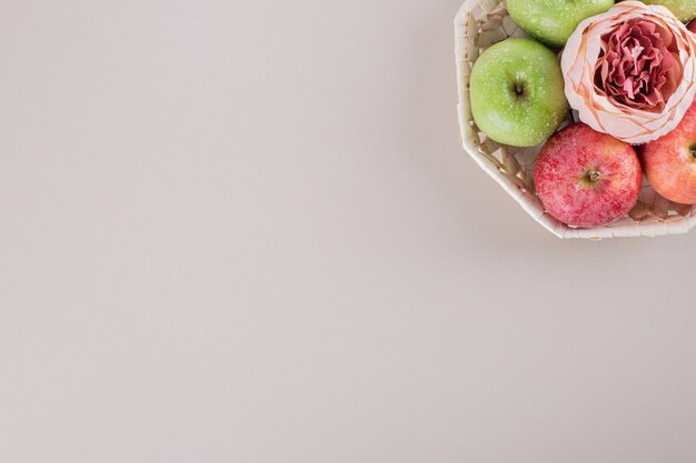 Cute box with apples.