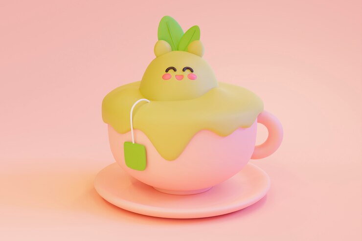 Free Photo cute cartoon style food arrangement