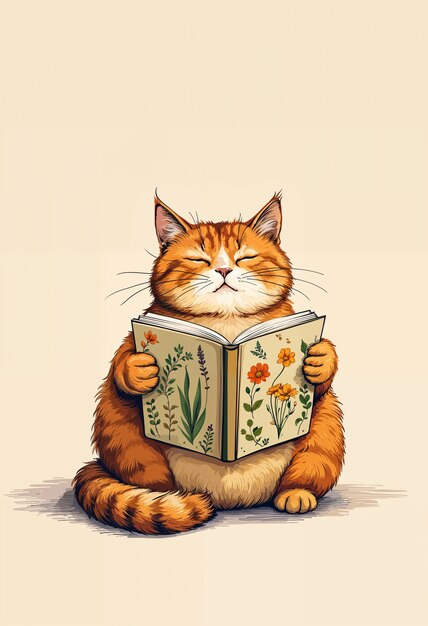 cute cat doing human activity