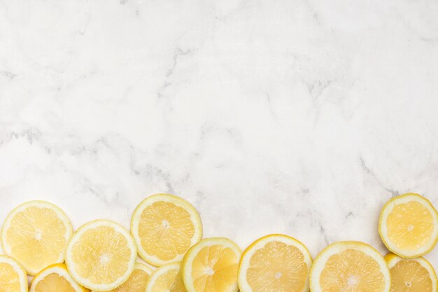 Cute copy space background and lemons