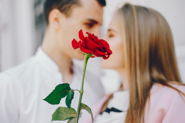 cute couple in a city