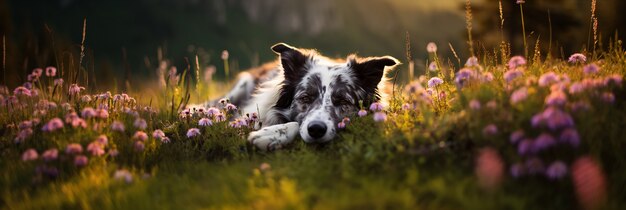 可愛い犬が眠っている ai が生成されました