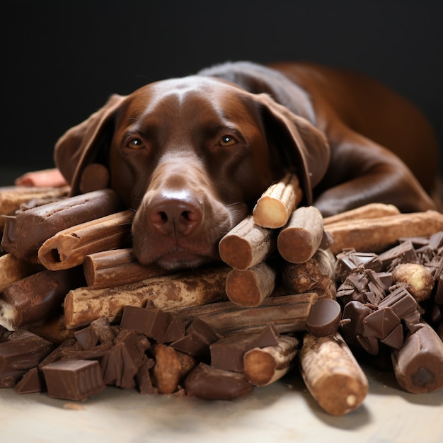 Foto gratuita cuccio cane che dorme ai generato