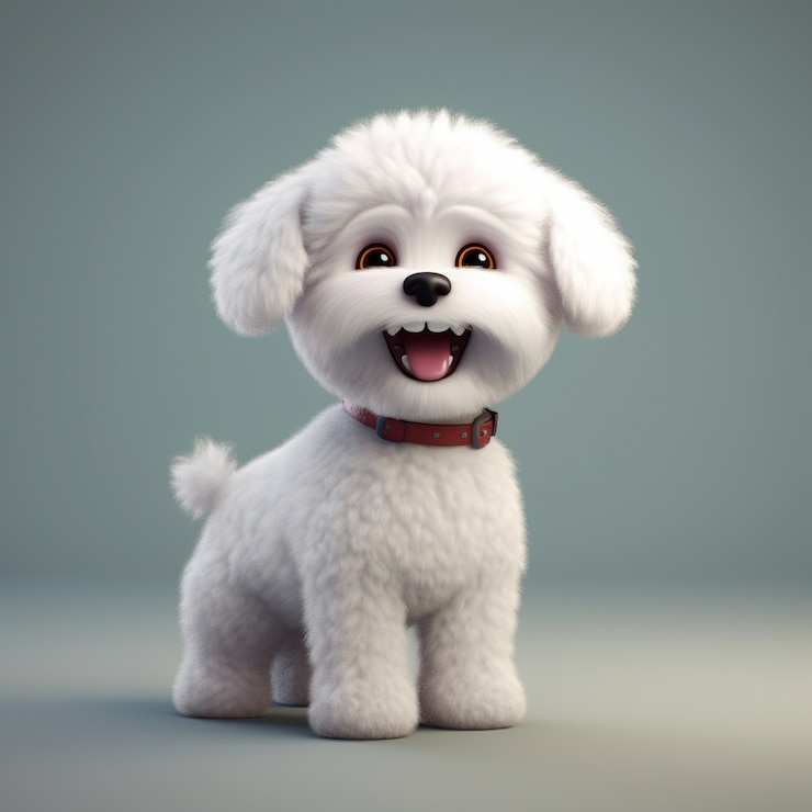 Free Photo cute dog in studio