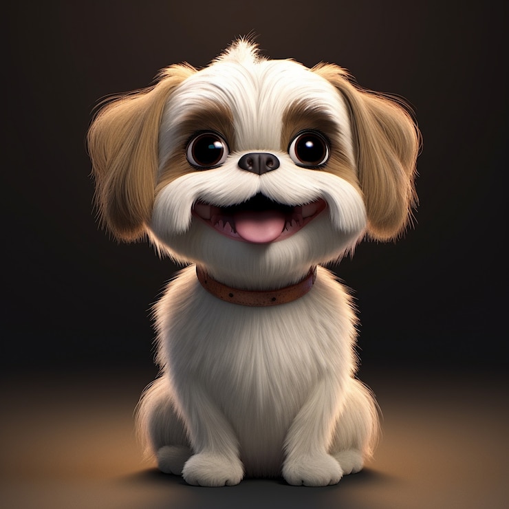 Free Photo cute dog in studio