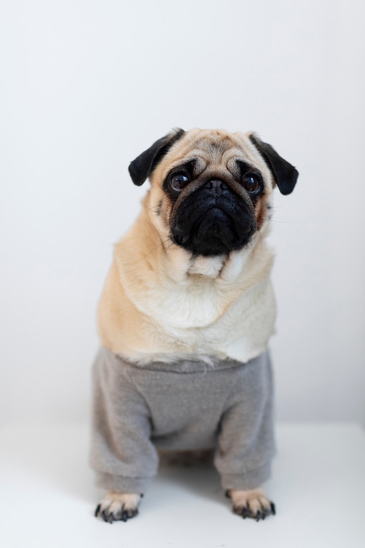 無料Photo かわいい犬のシャツを着ています