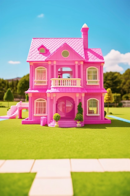 Cute doll house ai generated
