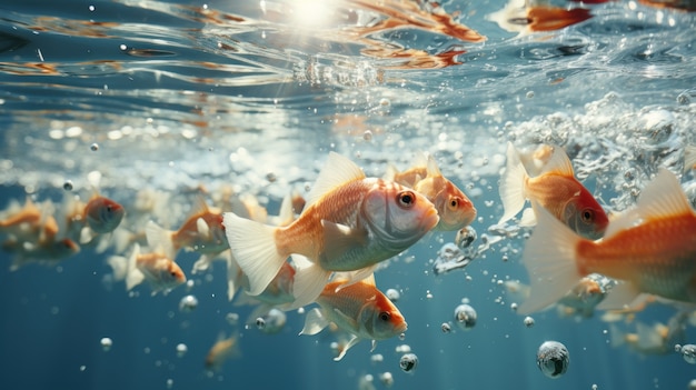 Cute fish  underwater