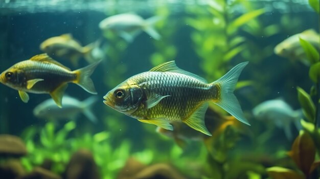 Cute fish  underwater