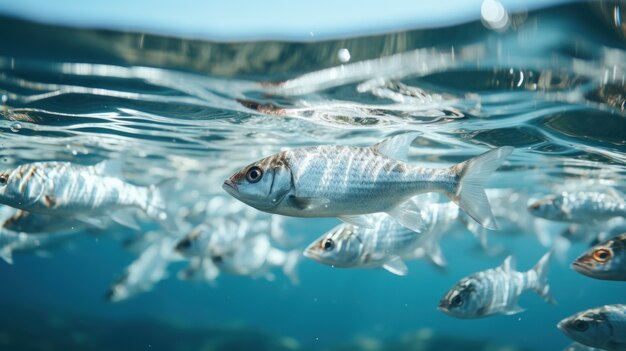 Cute fish underwater