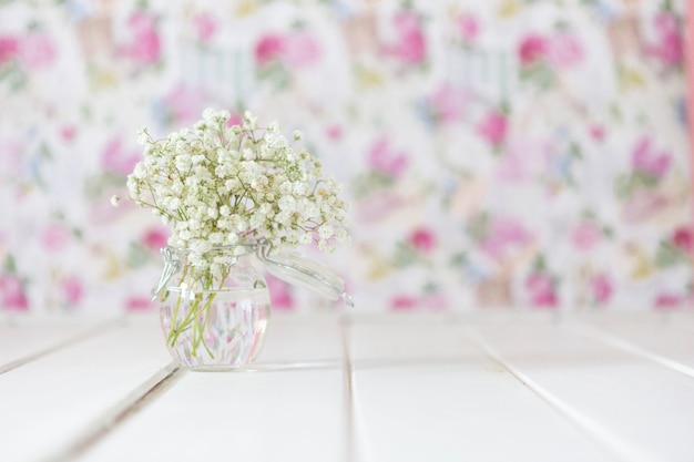 Cute flowers with blurred background