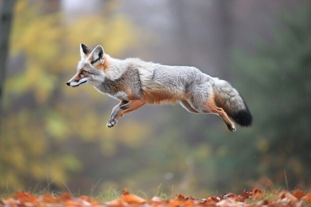 Cute fox in nature