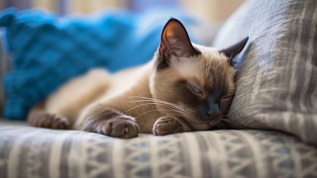 Foto gratuita simpatico gatto peloso al chiuso