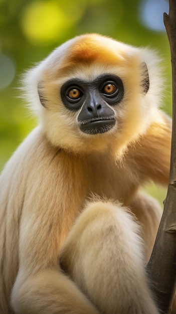 Un gibbone carino in natura