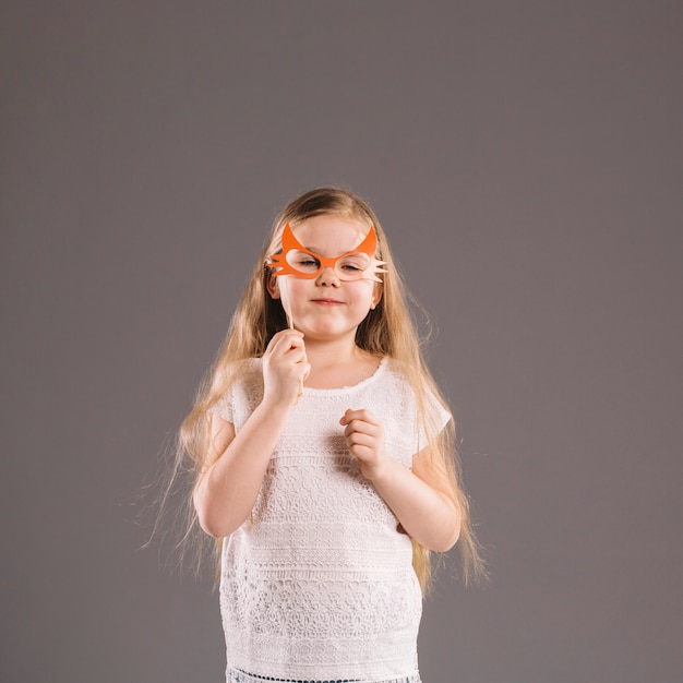 Cute girl in mask