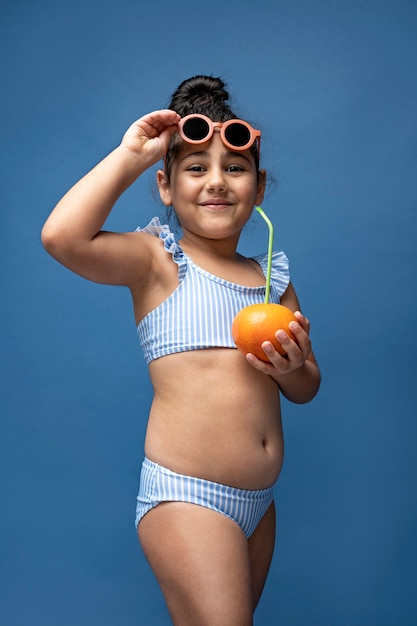 Cute girl wearing bikini