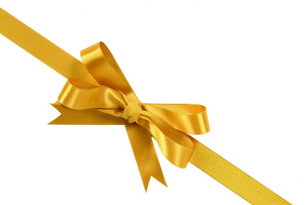 Cute golden gift ribbon 